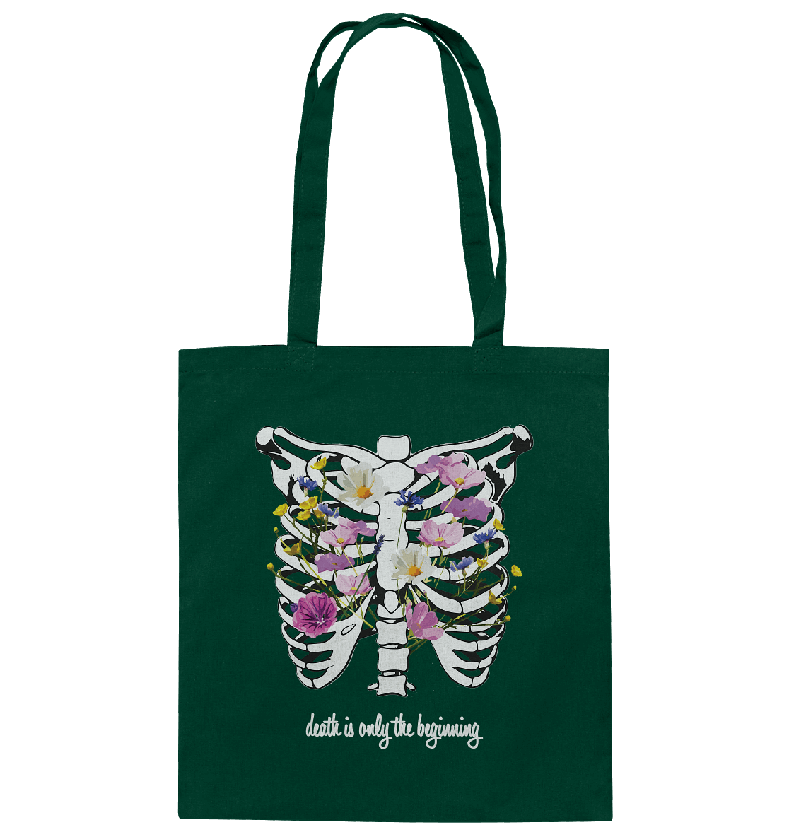 "Death is only the beginning" – Ein Statement mit Tiefe - Baumwolltasche