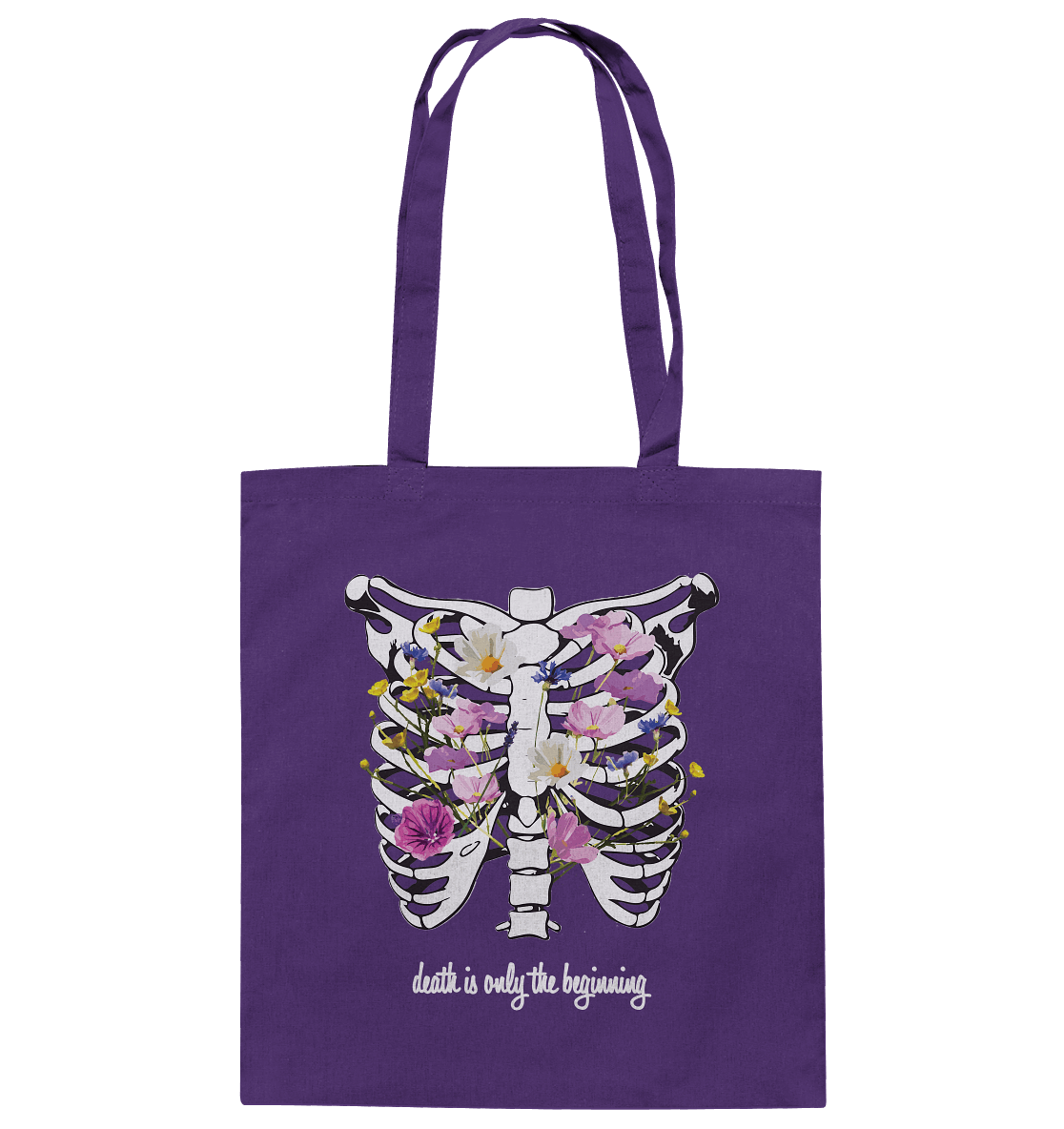 "Death is only the beginning" – Ein Statement mit Tiefe - Baumwolltasche