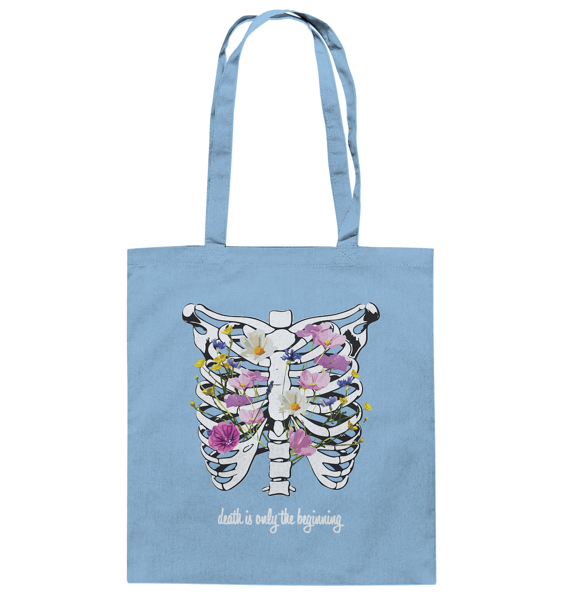 "Death is only the beginning" – Ein Statement mit Tiefe - Baumwolltasche