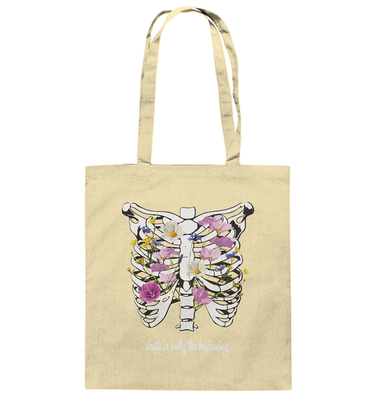 "Death is only the beginning" – Ein Statement mit Tiefe - Baumwolltasche