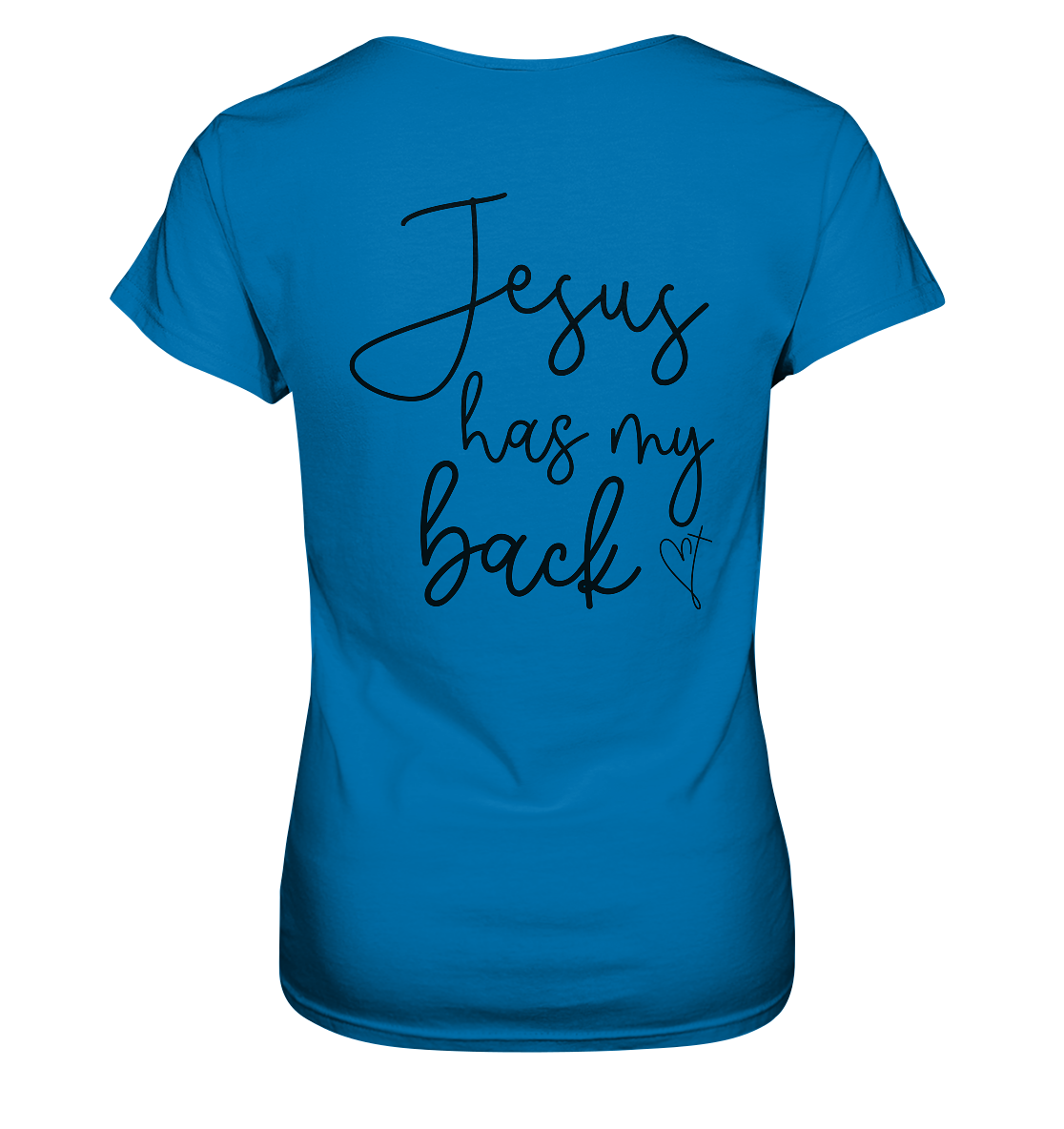 Jesus Has My Back - Ladies Premium Shirt