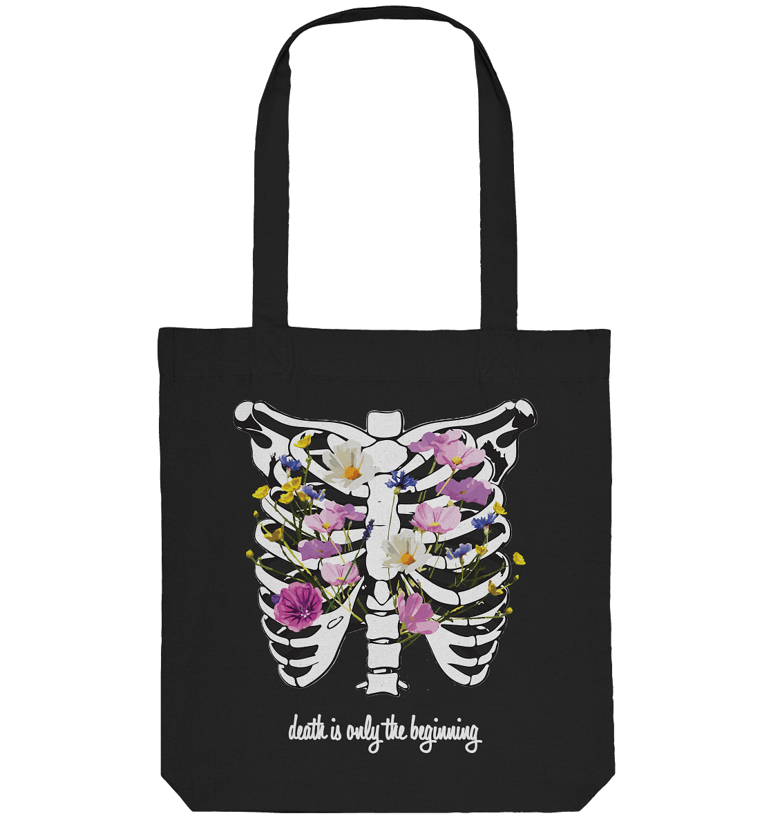 "Death is only the beginning" – Ein Statement mit Tiefe - Organic Tote-Bag