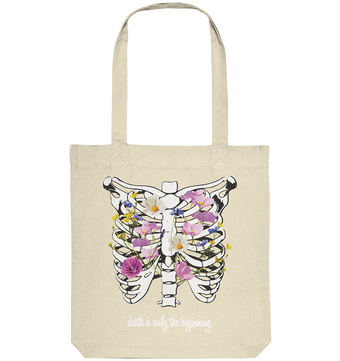 "Death is only the beginning" – Ein Statement mit Tiefe - Organic Tote-Bag