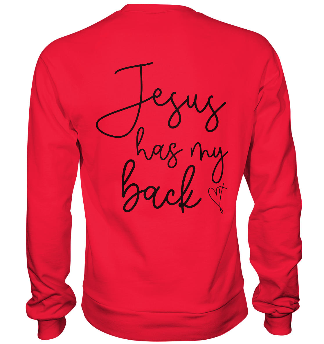 Jesus Has My Back - Premium Sweatshirt