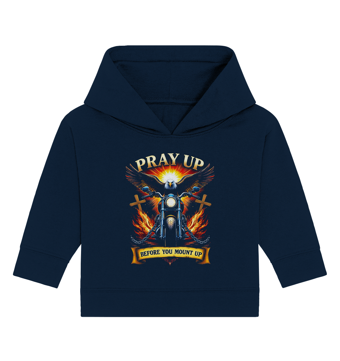 Pray Up, Before You Mount Up - Baby Organic Hoodie