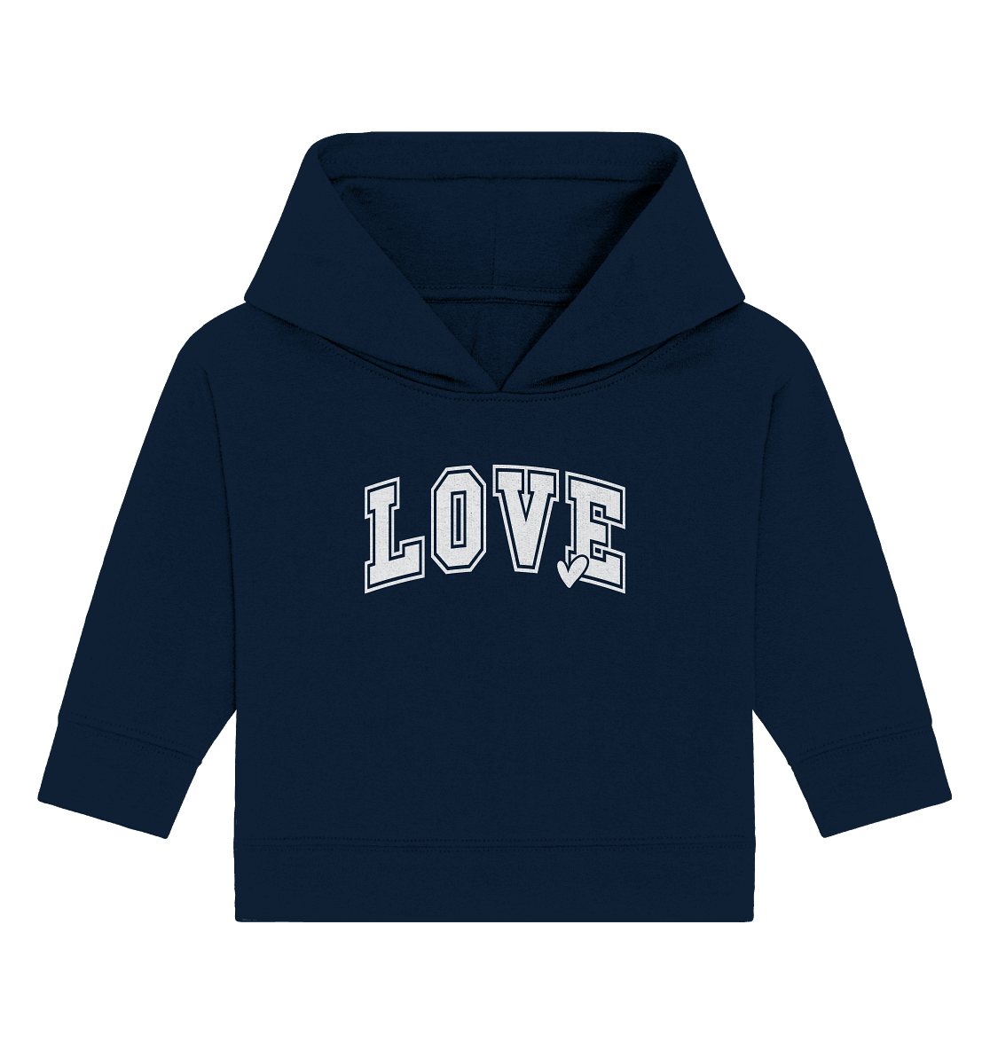 "Love" – das Design, das Herzen spricht! - Baby Organic Hoodie