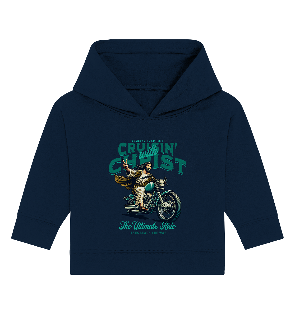 Eternal Road Trip – Cruisin' with Christ - Baby Organic Hoodie