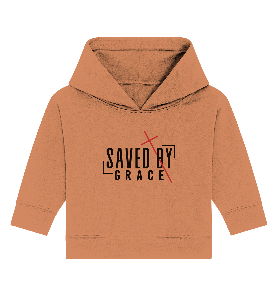 Saved by Grace – Ein kraftvolles Statement des Glaubens - Baby Organic Hoodie