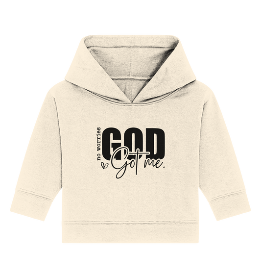 No worries, God holds me tight - Baby Organic Hoodie