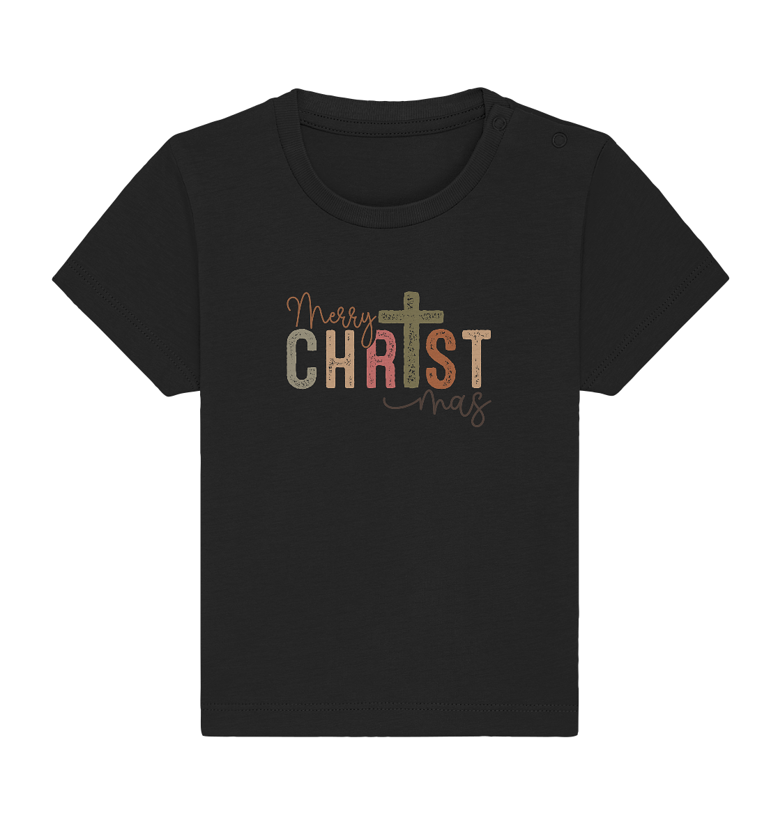 Merry CHRISTmas – Christ in the Center - Baby Organic Shirt