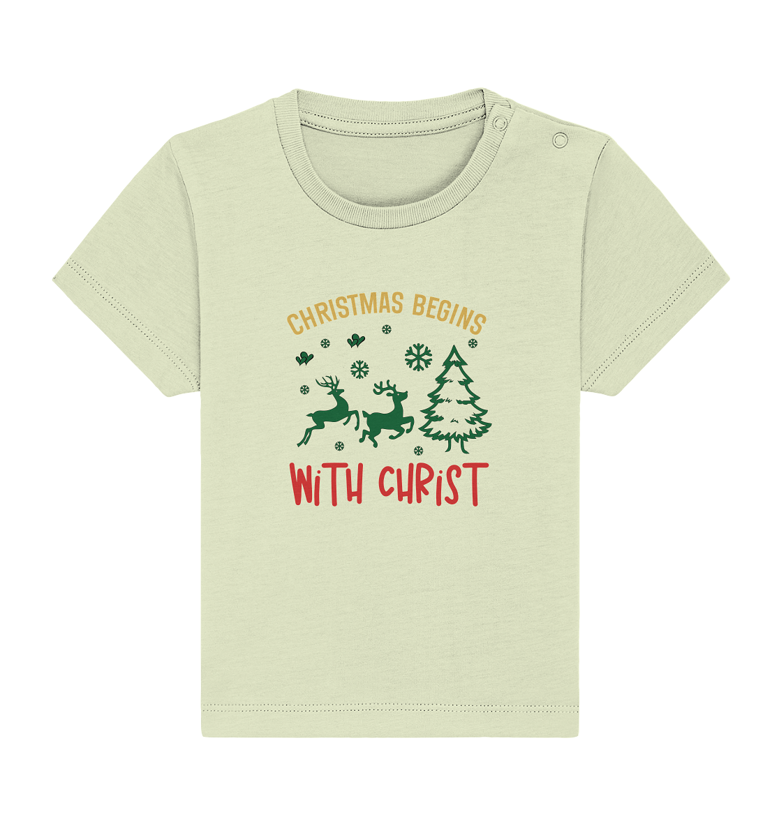 Christmas Begins with CHRIST - Baby Organic Shirt