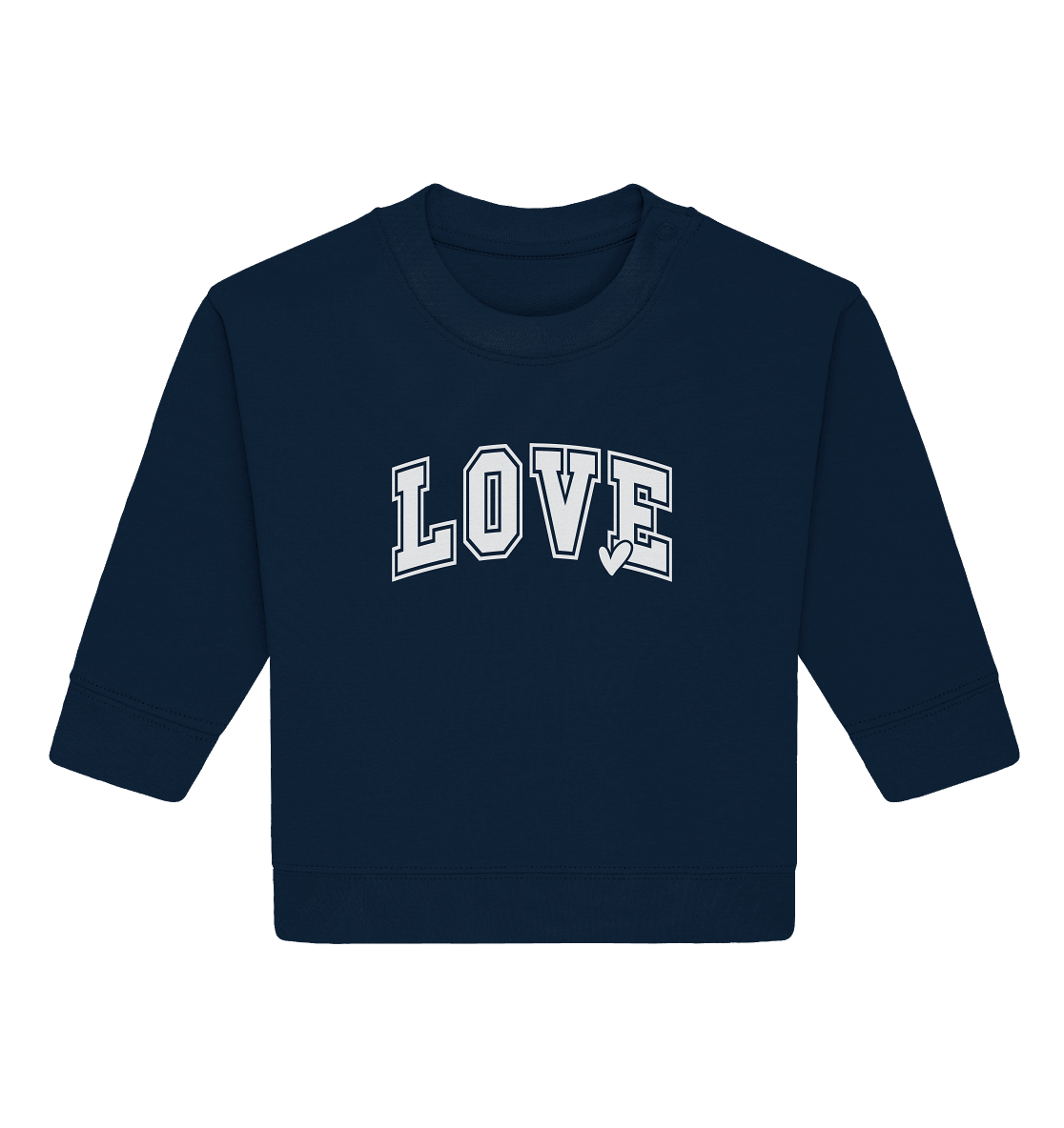 "Love" – das Design, das Herzen spricht! - Baby Organic Sweatshirt