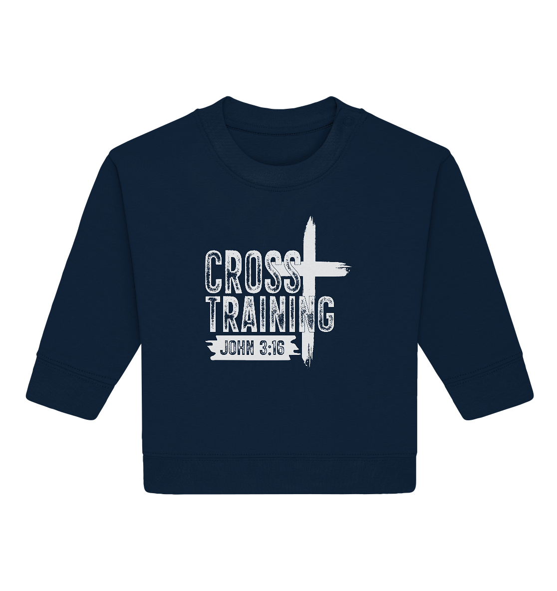 Cross Training - John 3:16 - Baby Organic Sweatshirt