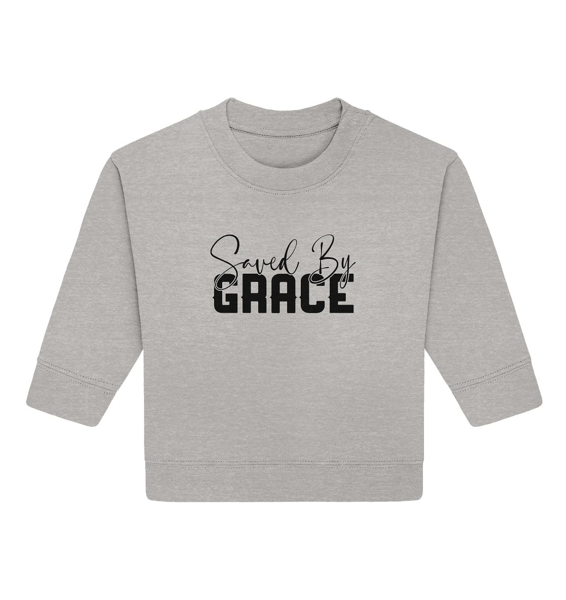 Saved by Grace – Ein kraftvolles Glaubensstatement - Baby Organic Sweatshirt