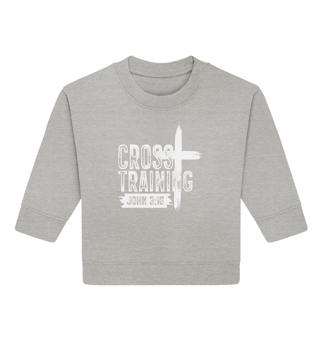 Cross Training - John 3:16 - Baby Organic Sweatshirt