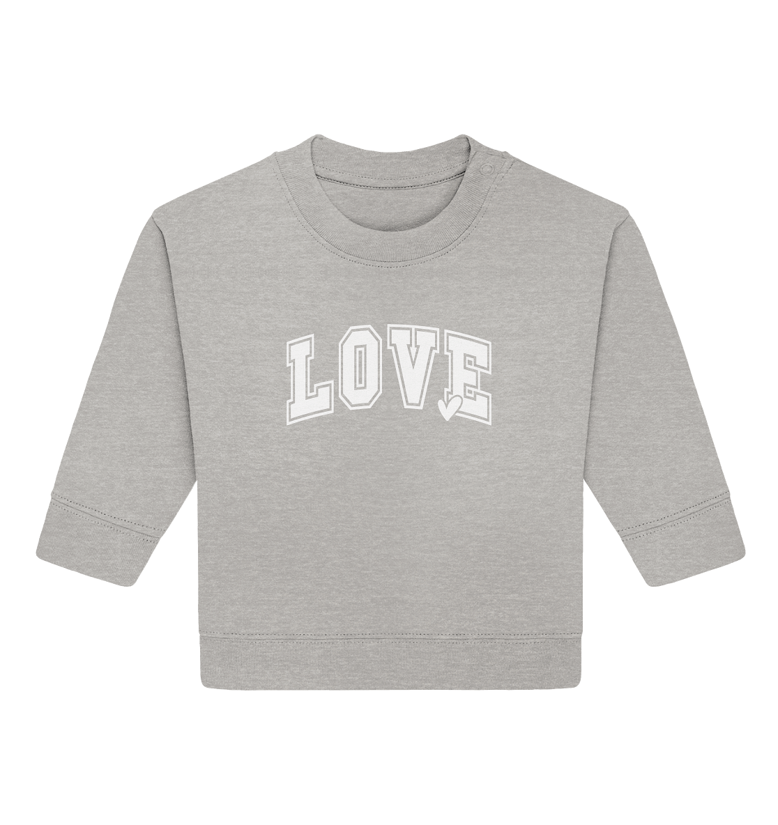 "Love" – das Design, das Herzen spricht! - Baby Organic Sweatshirt