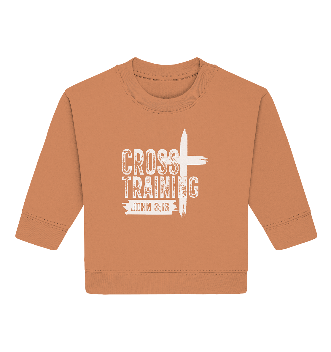 Cross Training - John 3:16 - Baby Organic Sweatshirt