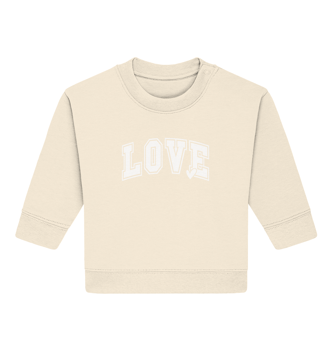 "Love" – das Design, das Herzen spricht! - Baby Organic Sweatshirt