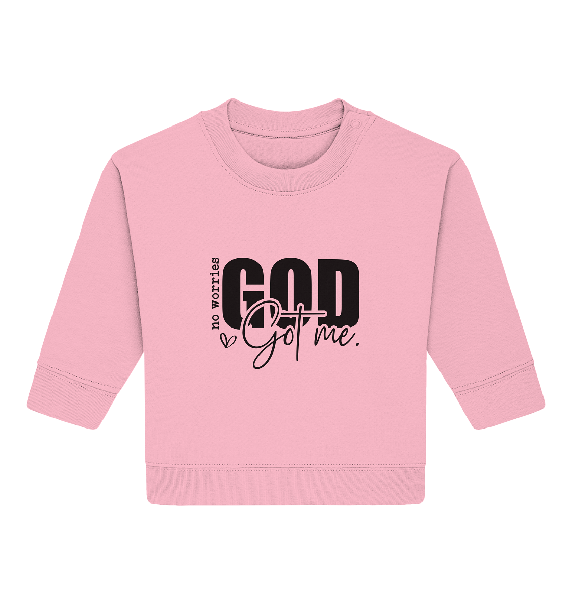 No worries, God holds me tight - Baby Organic Sweatshirt