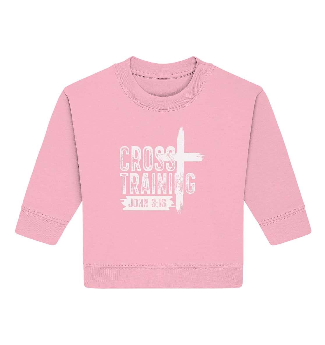 Cross Training - John 3:16 - Baby Organic Sweatshirt