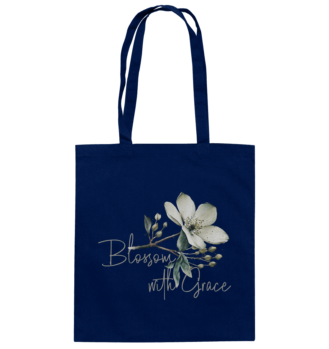 Blossom with Grace - Baumwolltasche