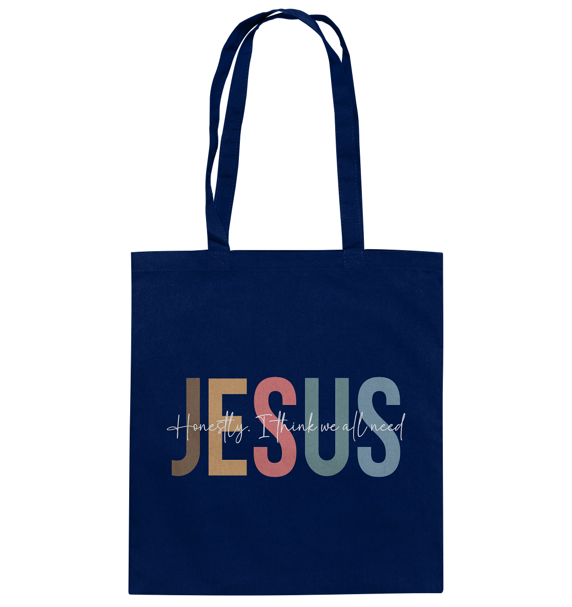 Honestly, I Think We All Need Jesus - cotton bag