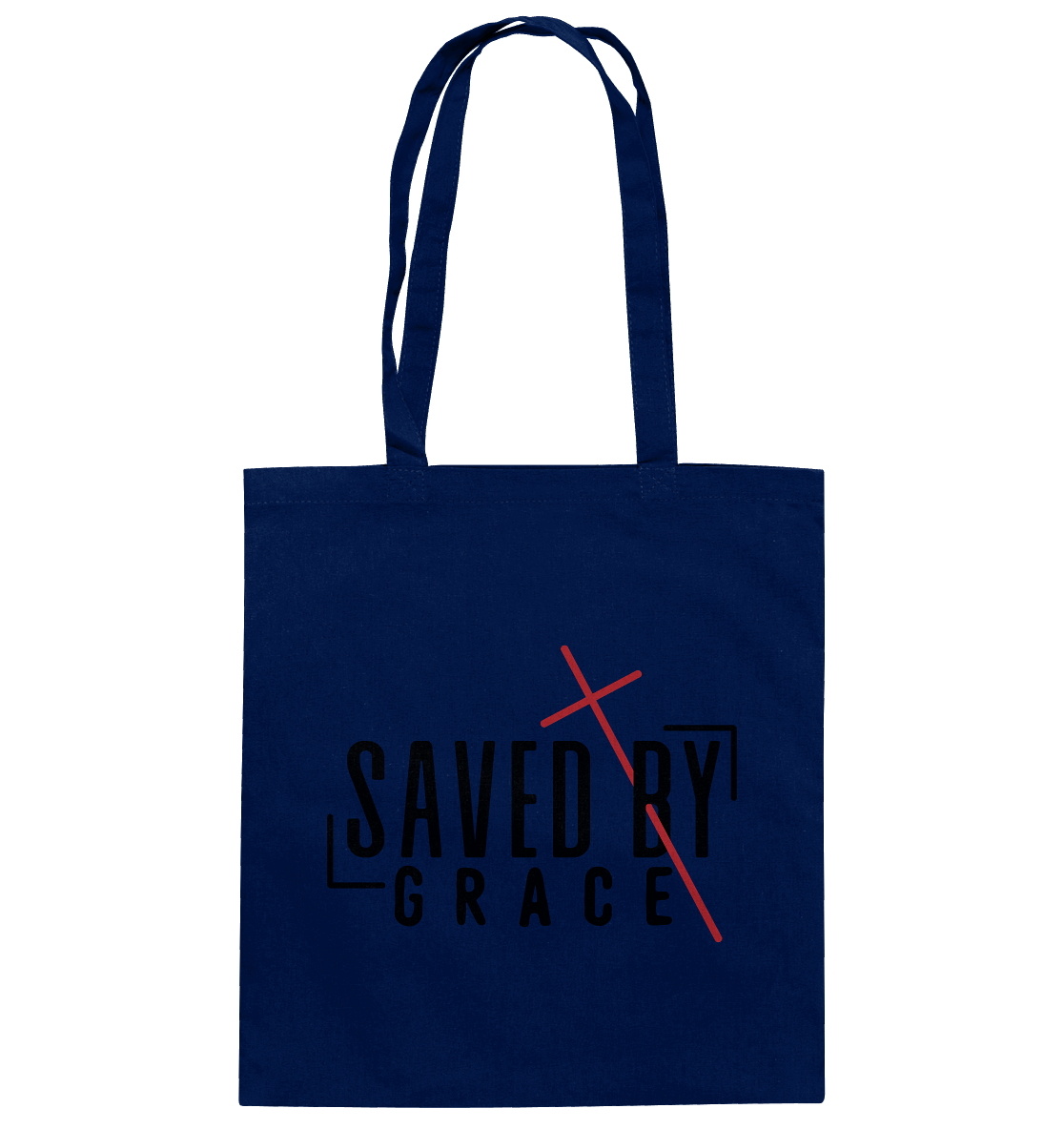 Saved by Grace – Ein kraftvolles Statement des Glaubens - Baumwolltasche