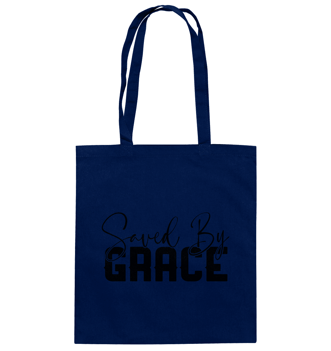 Saved by Grace – Ein kraftvolles Glaubensstatement - Baumwolltasche