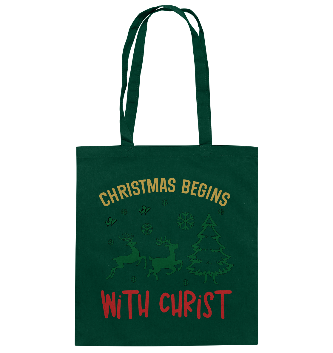 Christmas Begins with CHRIST - Baumwolltasche