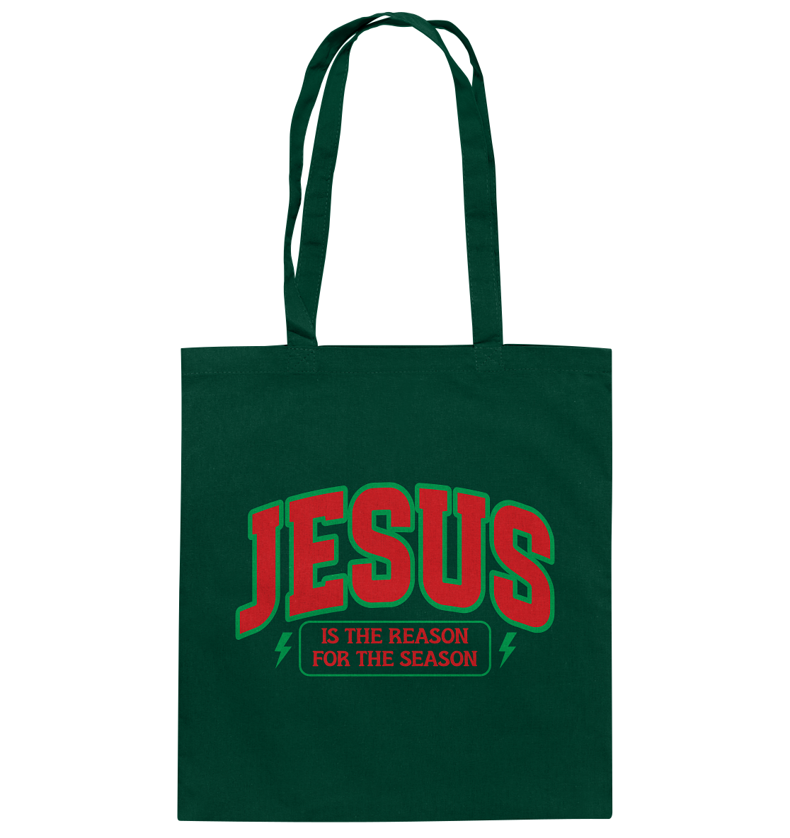 Jesus – Der Grund für die Weihnachtszeit (RG) - Baumwolltasche