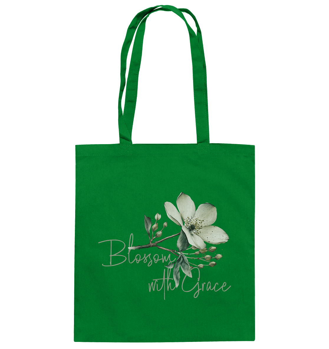 Blossom with Grace - Baumwolltasche