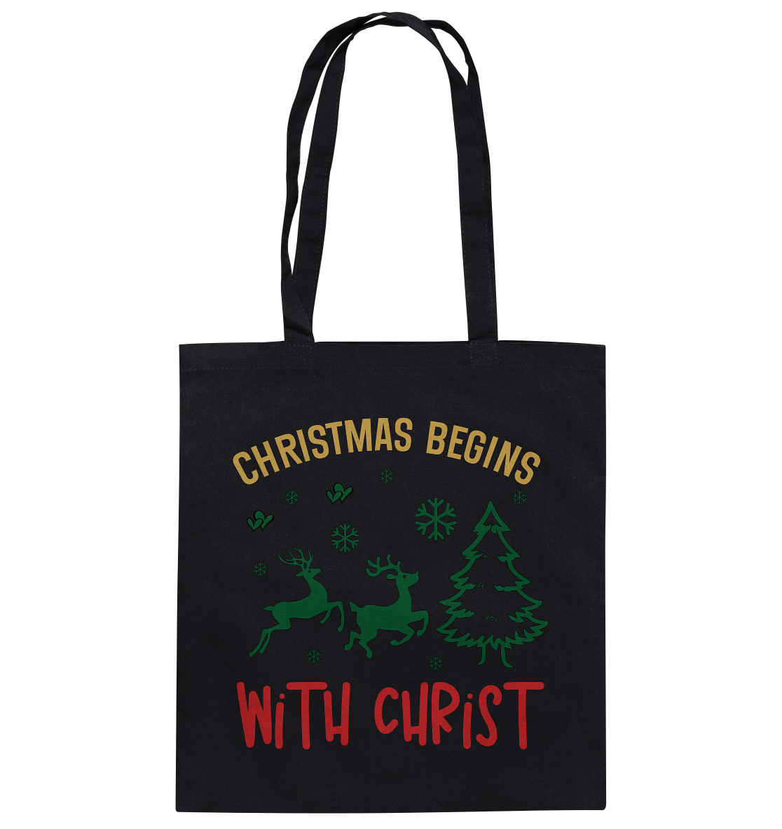 Christmas Begins with CHRIST - Baumwolltasche