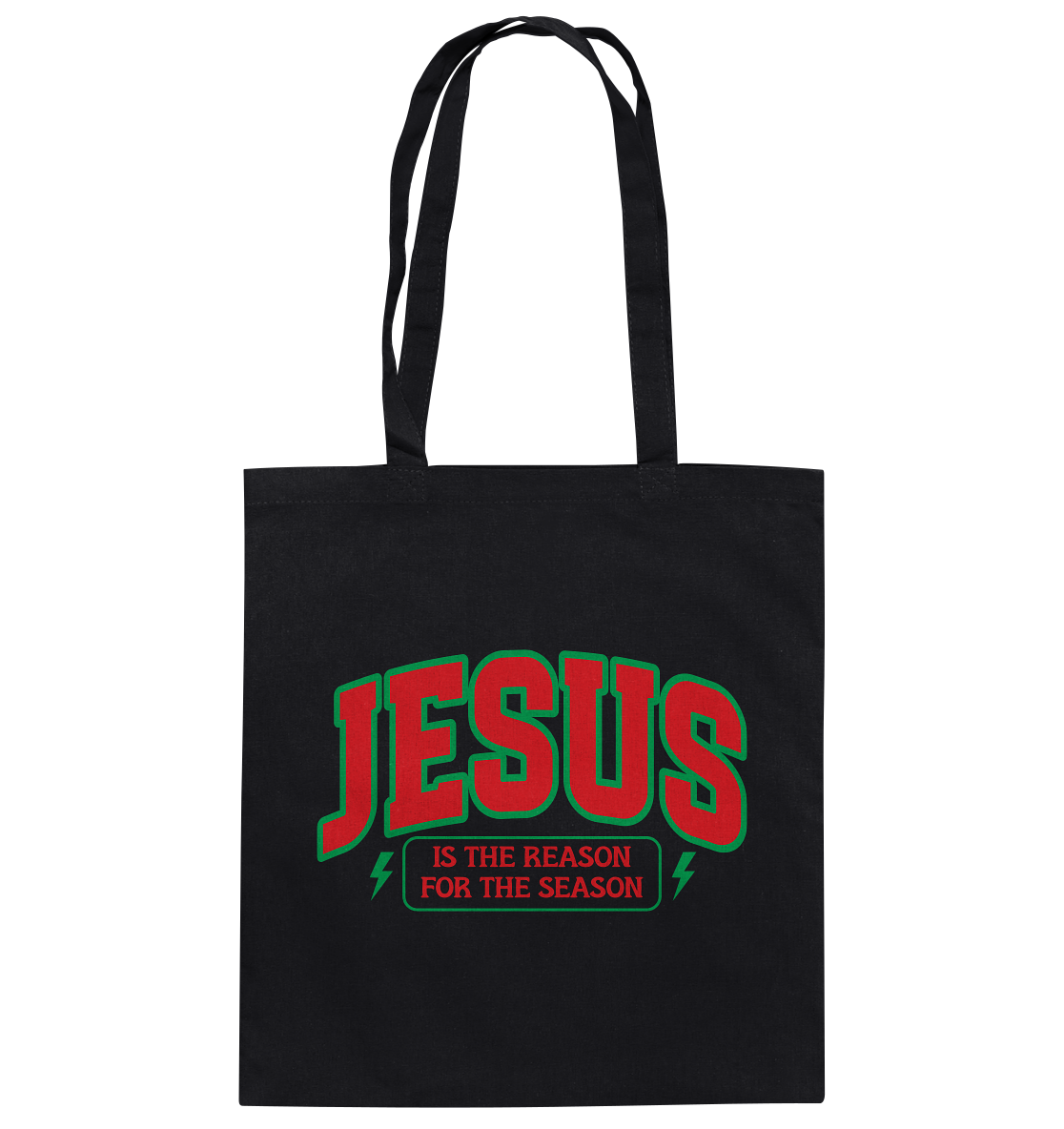 Jesus – Der Grund für die Weihnachtszeit (RG) - Baumwolltasche