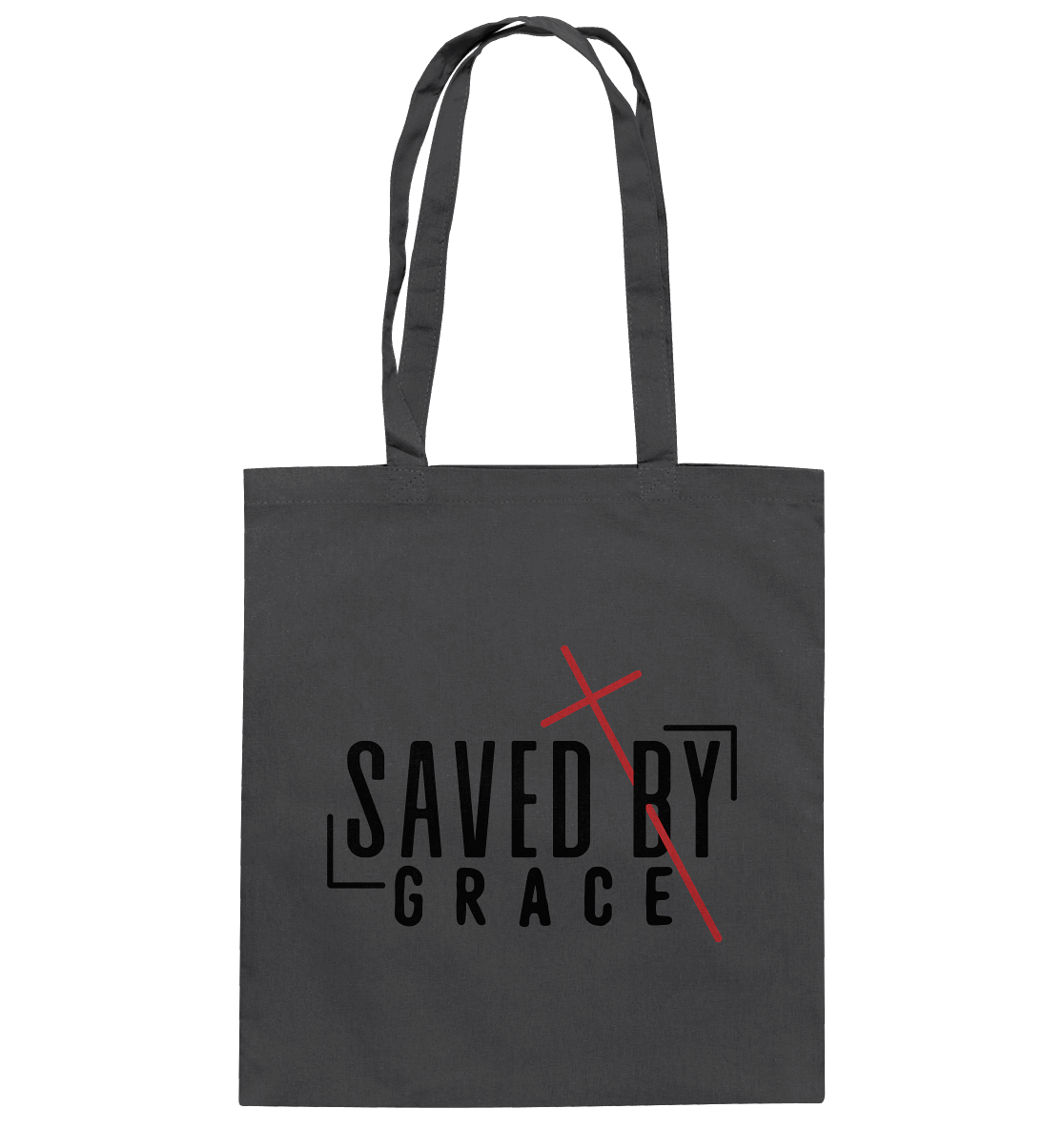 Saved by Grace – Ein kraftvolles Statement des Glaubens - Baumwolltasche