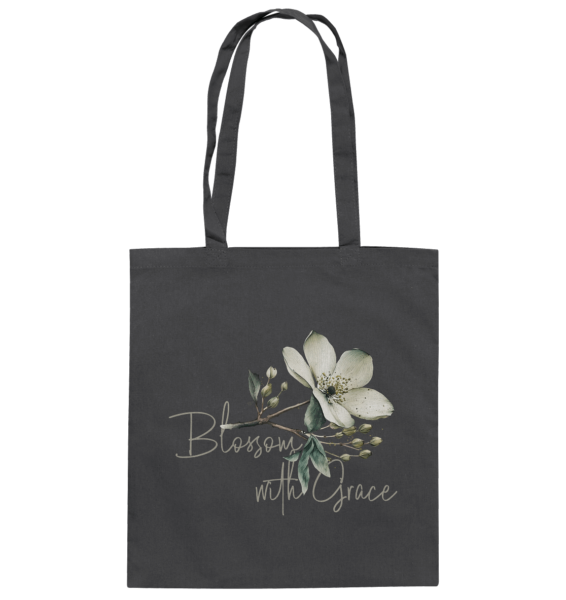 Blossom with Grace - Baumwolltasche