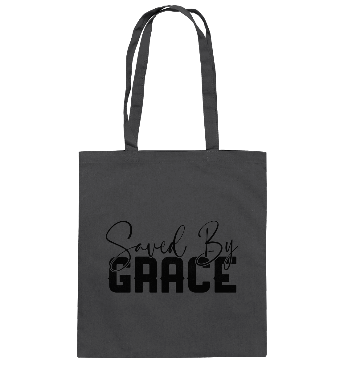 Saved by Grace – Ein kraftvolles Glaubensstatement - Baumwolltasche