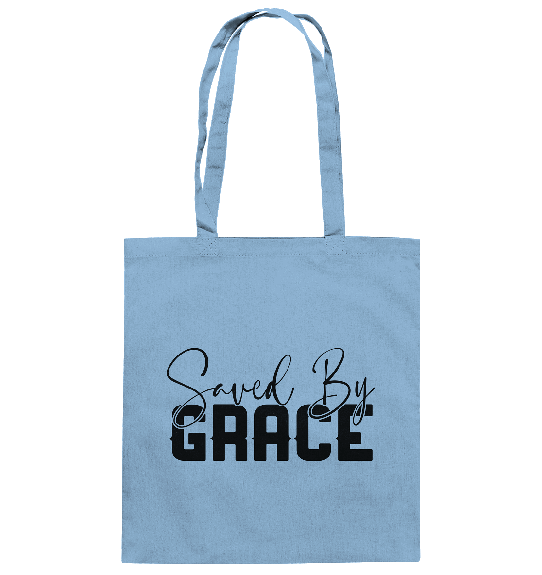 Saved by Grace – Ein kraftvolles Glaubensstatement - Baumwolltasche