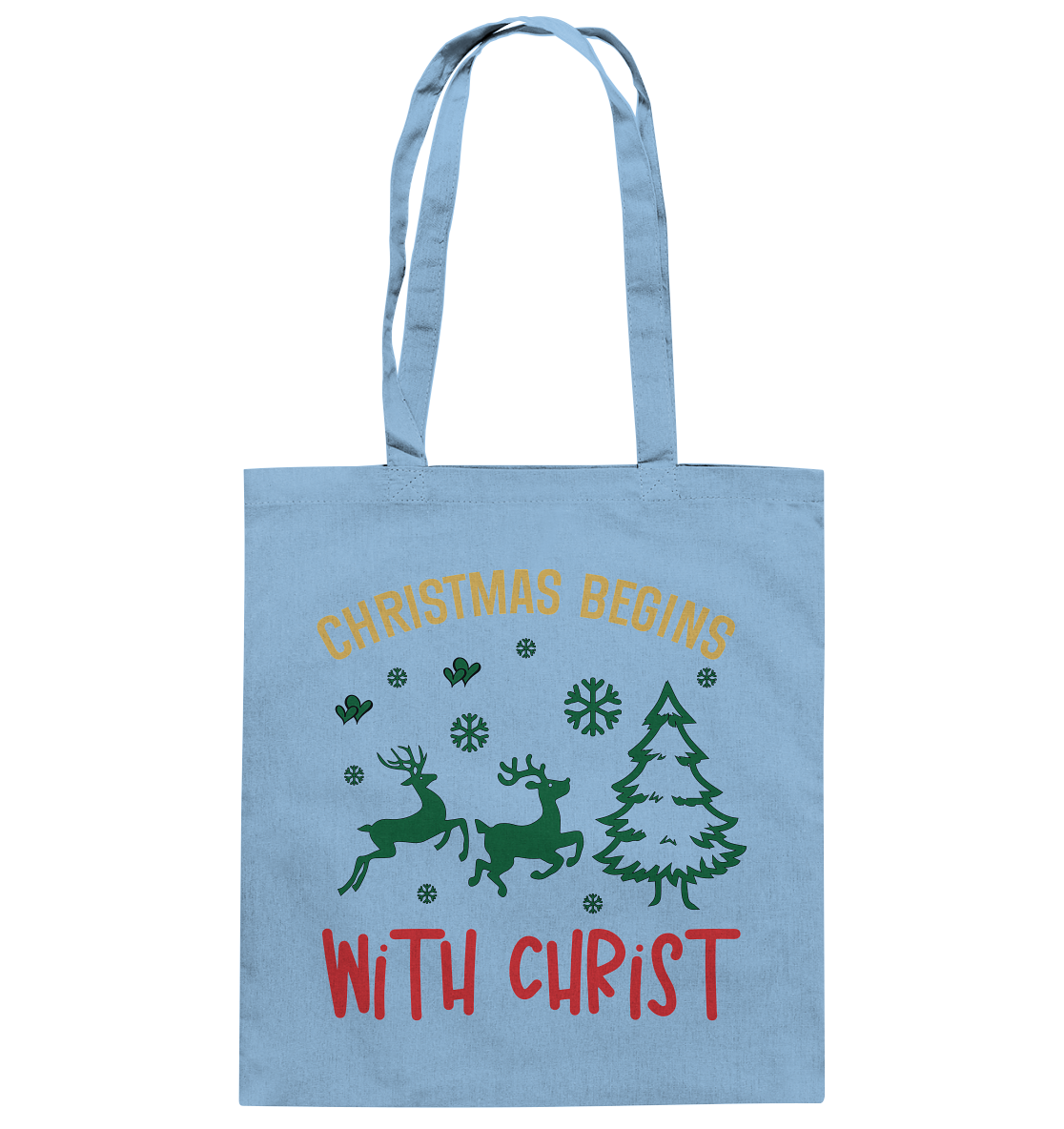 Christmas Begins with CHRIST - Baumwolltasche