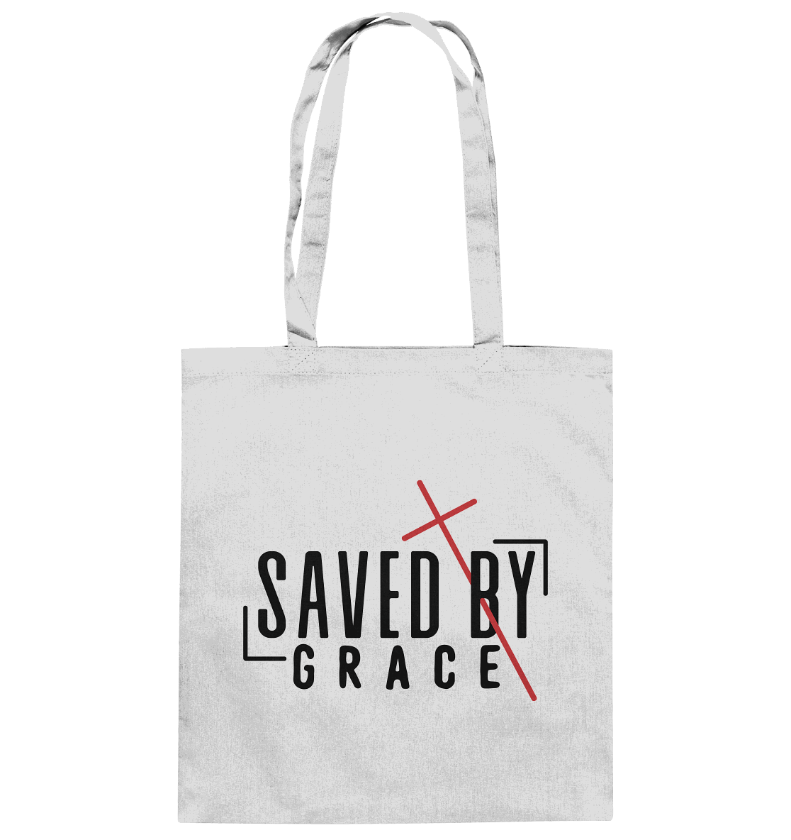 Saved by Grace – Ein kraftvolles Statement des Glaubens - Baumwolltasche