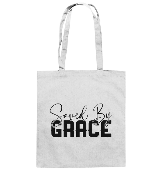 Saved by Grace – Ein kraftvolles Glaubensstatement - Baumwolltasche