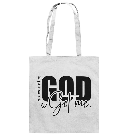 No worries, God holds me tight - Cotton Bag