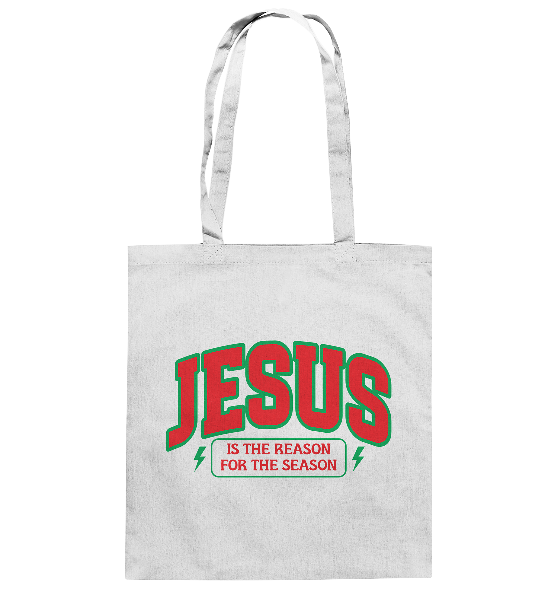 Jesus – Der Grund für die Weihnachtszeit (RG) - Baumwolltasche