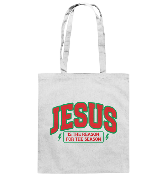 Jesus – Der Grund für die Weihnachtszeit (RG) - Baumwolltasche