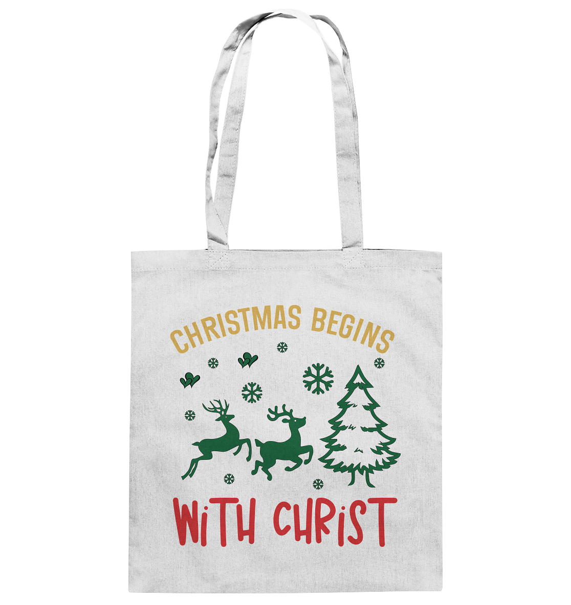 Christmas Begins with CHRIST - Baumwolltasche