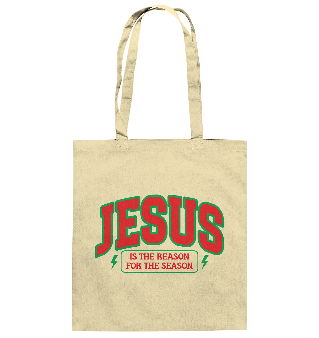 Jesus – Der Grund für die Weihnachtszeit (RG) - Baumwolltasche