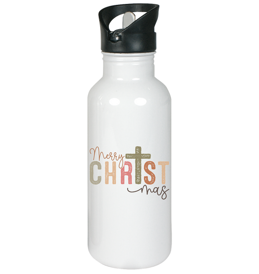 Merry CHRISTmas – Christ im Mittelpunkt - Edelstahl-Trinkflasche