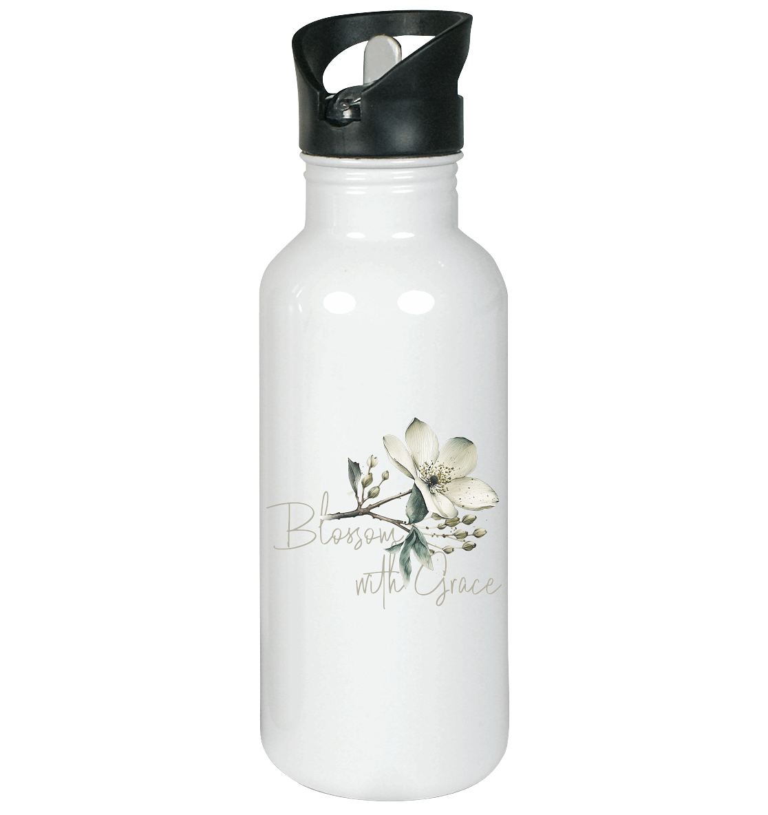 Blossom with Grace - Edelstahl-Trinkflasche