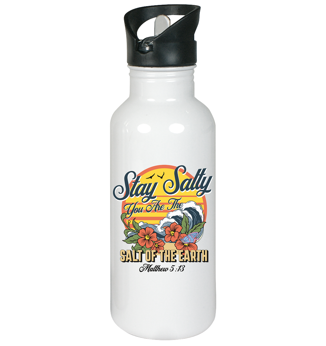 Stay Salty - Retro - Stainless Steel Drinking Bottle