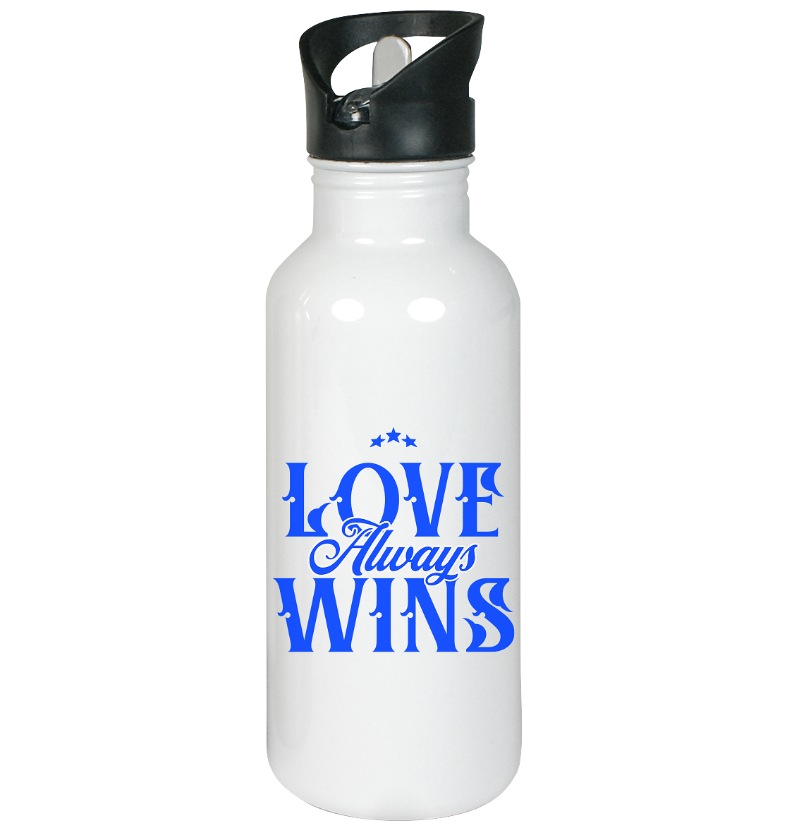 Love Always Wins - Edelstahl-Trinkflasche