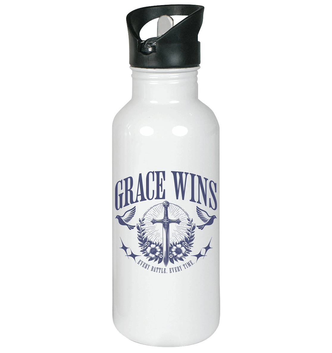 Grace Wins - Edelstahl-Trinkflasche